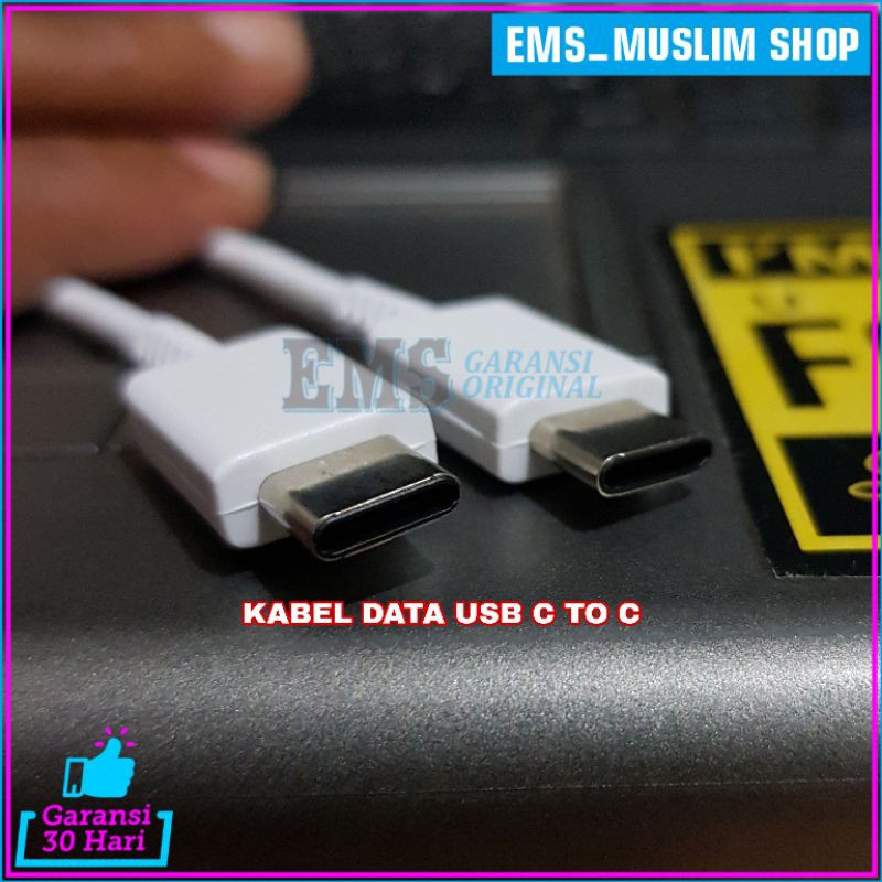 Kabel Data USB Samsung Super Fast Charging M51 ORIGINAL 100% USB C to C