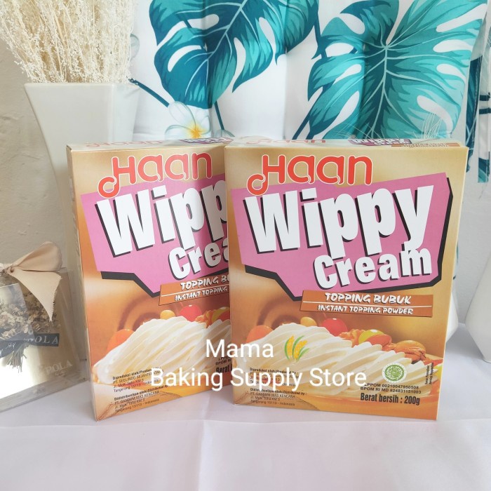 

Krim- Haan Whippy Wippy Cream Whip Cream Bubuk Whipping Krim 200 Gr Tanpabox -Krim.