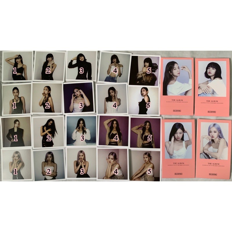 [SHARING] BLACKPINK VINYL LP POLAROID & STANDING PHOTOCARD