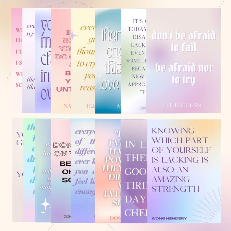 wall decor nct motivational quotes