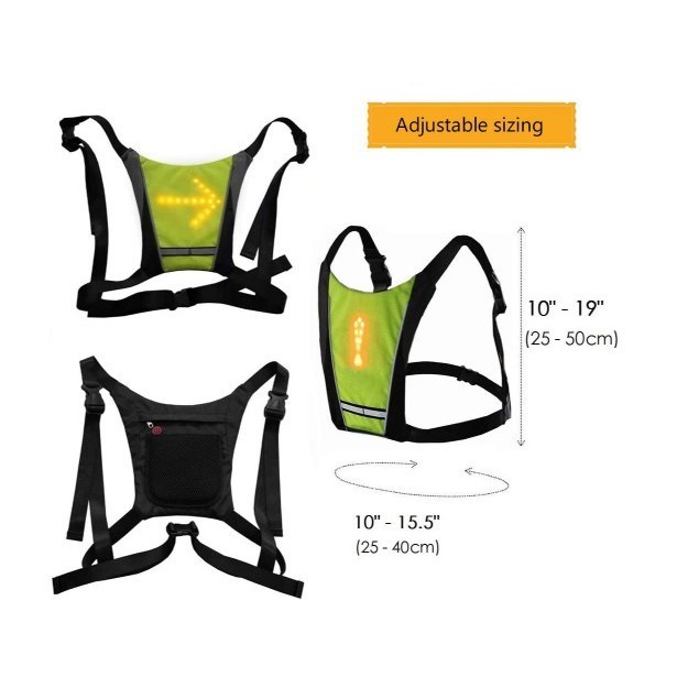 Wireless remote control safety vest portable easy to carry