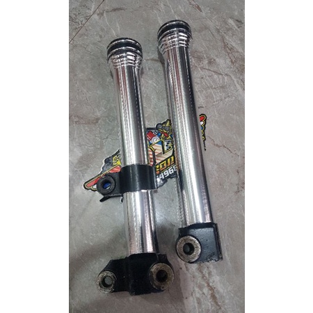 shock depan bubut custom  botem depan original mio smile copotan sudah dibubut kilap untuk bahan bal