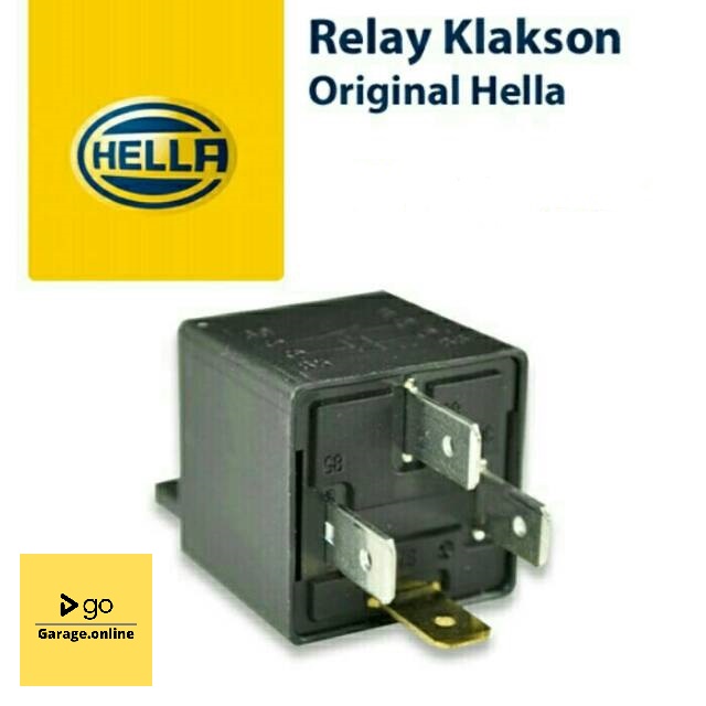 Relay Hella 4 kaki 12V 30A Asli Original ongkir termurah untuk klakson lampu starter