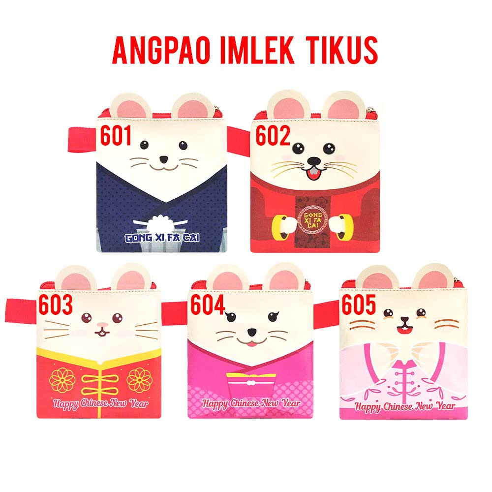 Dompet Angpao Imlek Tikus 3d Happy Chinese New Year Sin Cia Gong