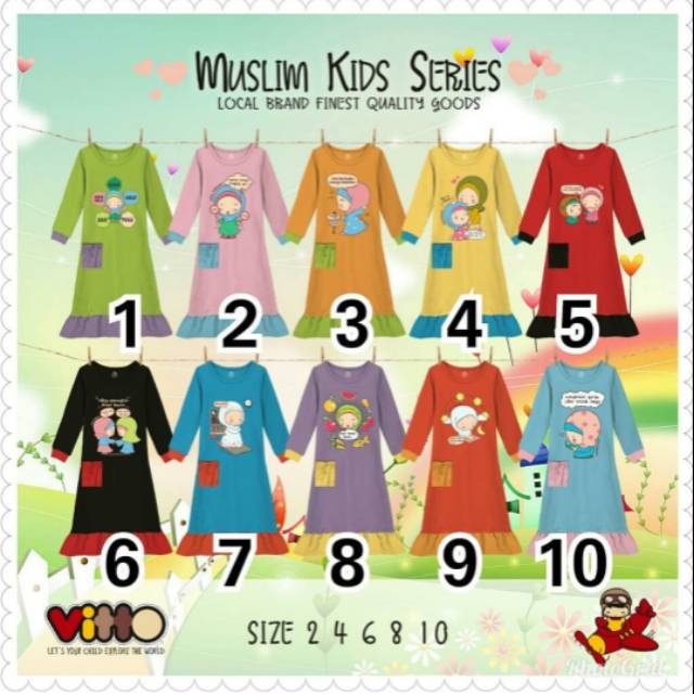 Gamis Kaos Vitto Kidswear