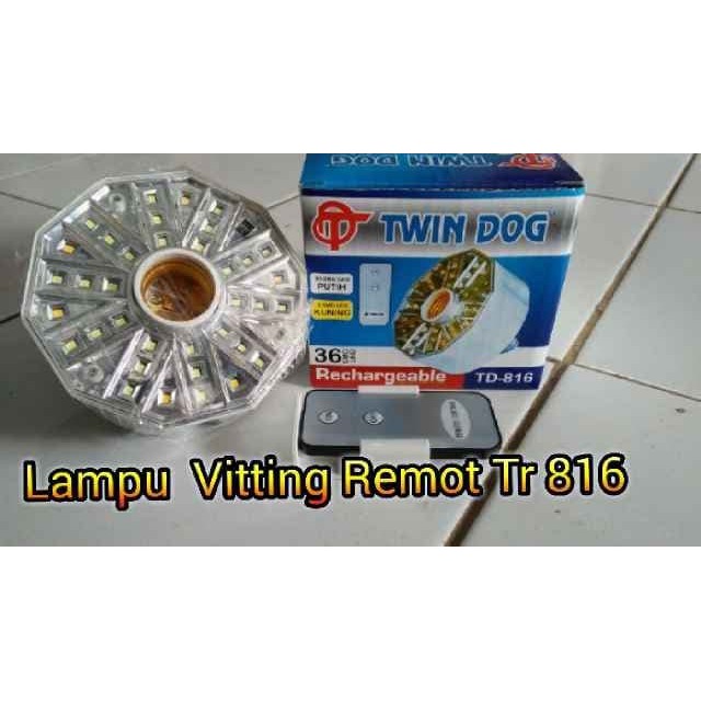 lampu emergency viting remot twin dog VC- 813