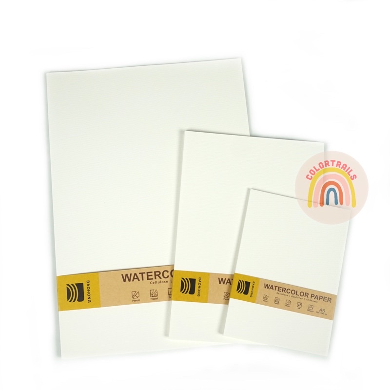 

Baohong Cellulose Watercolor Paper 230GSM A6 A5 A4 A3