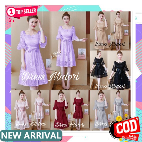 Martie Midi Dress | Korean Style |Midi Dress | Ootd Wanita Terkini | Baju Muslim Remaja | Gamis Rema