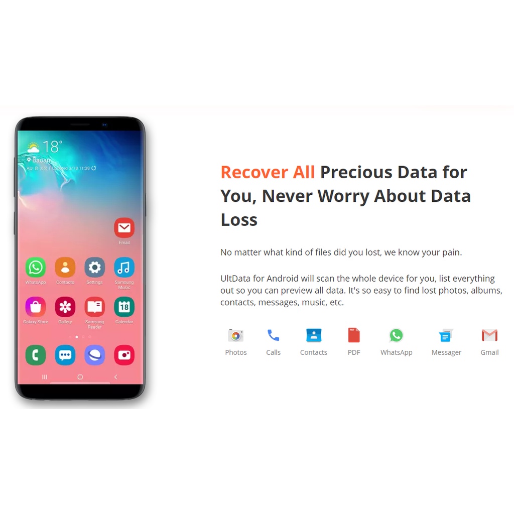 Aiseesoft FoneLab Android Data Recovery Recover Photos and WhatsApp Data Android WhatsApp Transfer