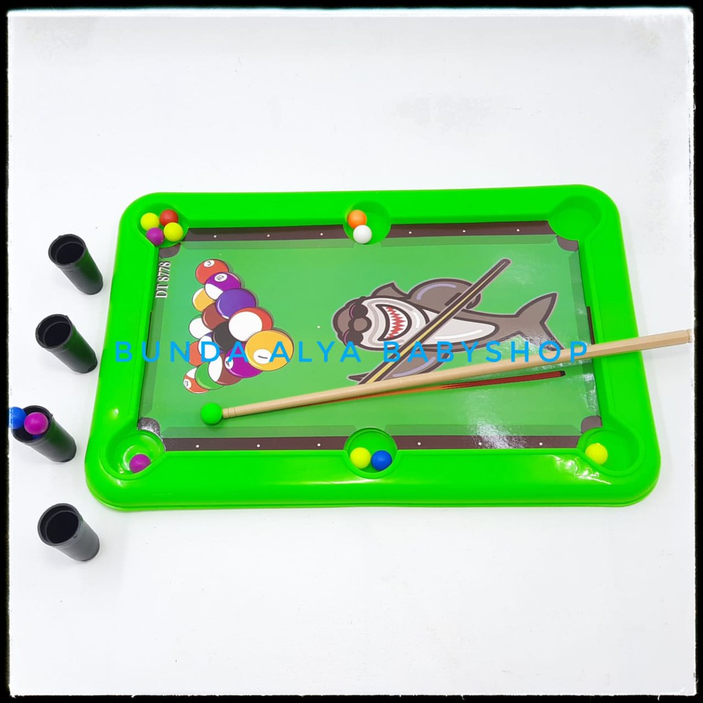 Mainan Anak Laki Laki Game Meja Billiard - Set Mainan Anak Billiar Pool Table Kids - Mainan Edukasi Meja Billiar Ukuran Sedang