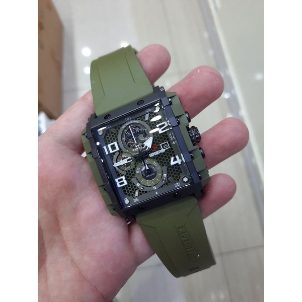 JAM TANGAN PRIA EXPEDITION E 6757 MC ORIGINAL GREEN ARMY