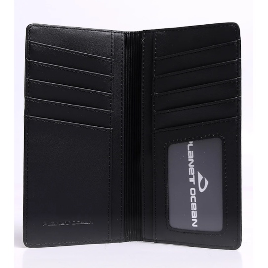 Dompet Lipat Pria Panjang Planet Ocean Hitam - Coklat Original - 620581