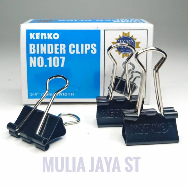 

Binder Clip KENKO NO.107 1/4" ( 19mm ) Penjepit Kertas