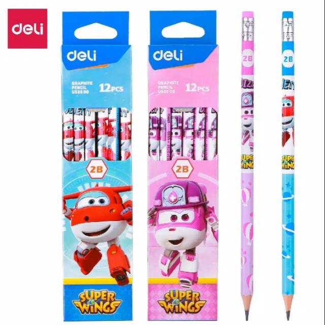 

Pensil 2B Karakter Super Wings Biru