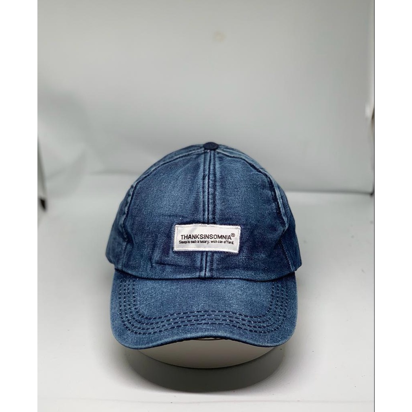 Topi Baseball Thanksinsomnia Jeans Berkualitas