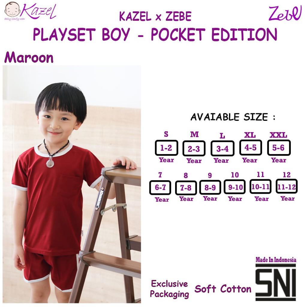 Harga AMBYAR Setelan 0-12 Tahun Kazel Playset Boy - Pocket Edition 1 Trinity CBKS SO