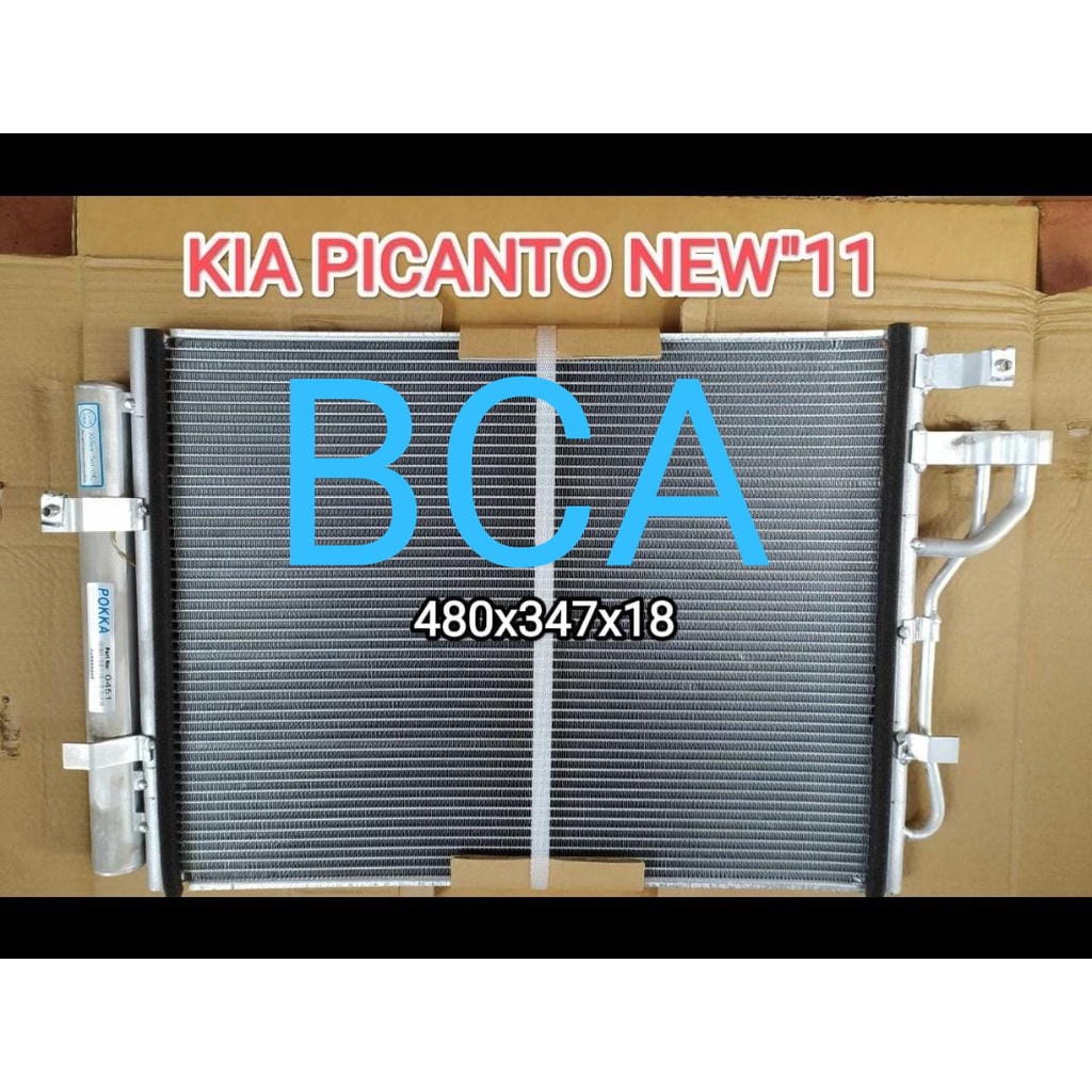 CONDENSOR KONDENSOR AC Mobil KIA ALL NEW PICANTO 2013 KWALITAS TERBAIK