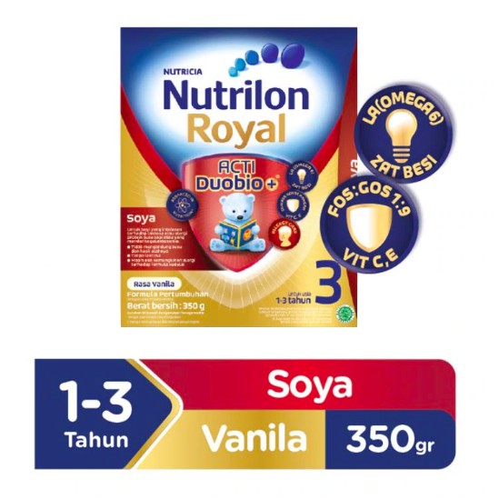 Nutrilon Royal Soya 3 Vanila Susu Formula Box 350gr READY STOCK