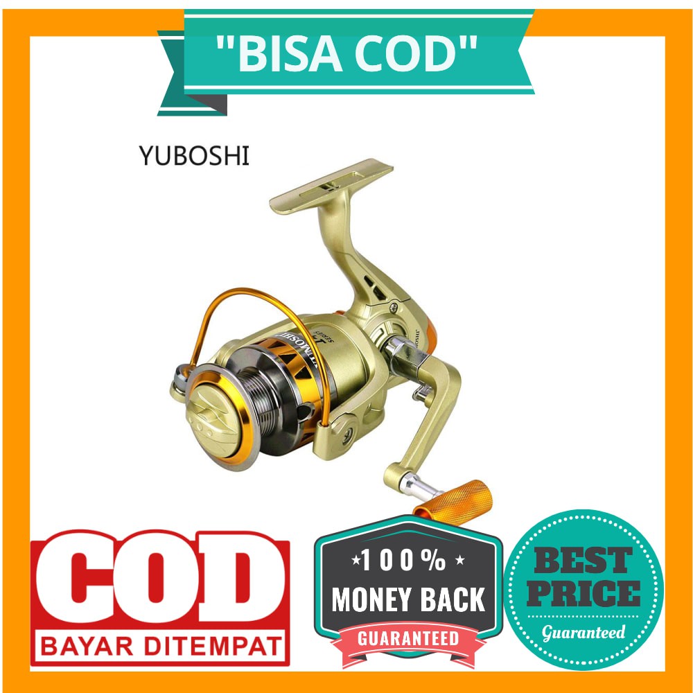 YUMOSHI JF3000 Reel Pancing Spinning 5.2:1 Gear Ratio - Golden