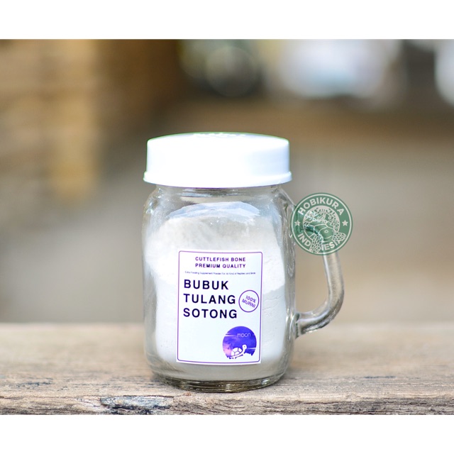 Moon Bubuk Tulang Sotong Murni / Kalsium Torto / Kalsium Reptile / Kalsium Burung