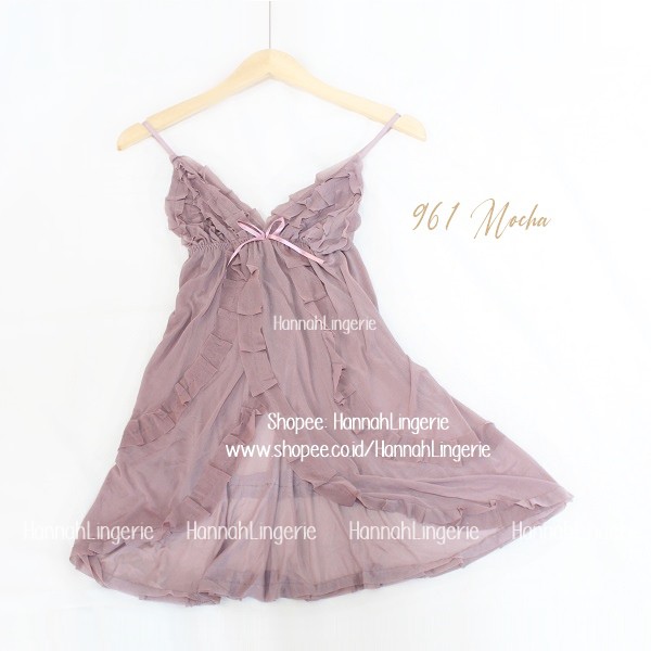 Premium Lingerie S M L XL XXL Baju Tidur Sexy Cantik Ukuran Besar Jumbo BigSize 961