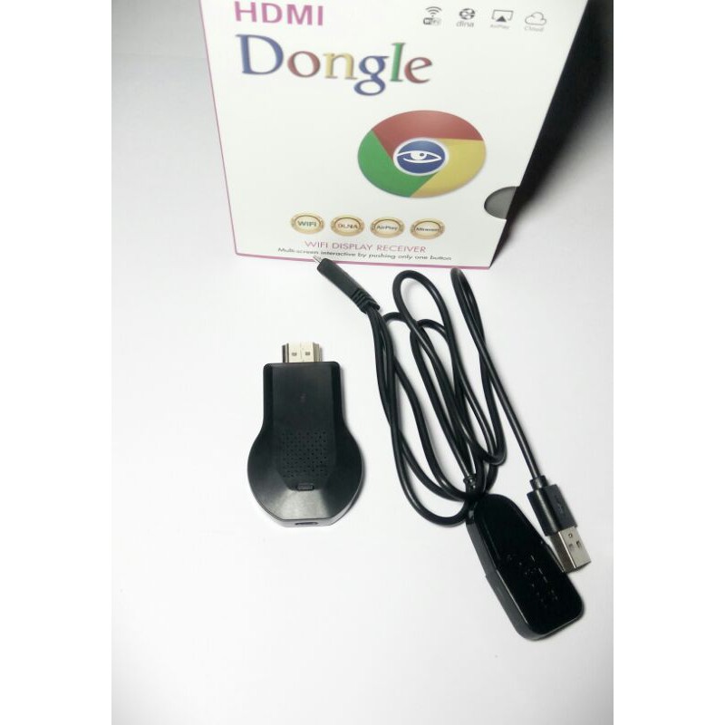 Paket Lengkap Layar HP Android ke TV TABUNG/LED/Monitor dengan Anycast Miracast /Hdmi Dongle pixel 1080P/ Mirroring dongle Anycast