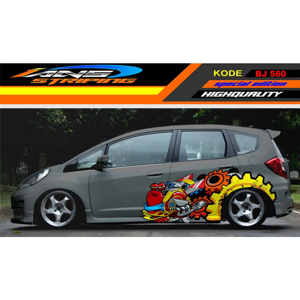 DECAL STIKER MOBIL JASS YARIS BRIO DATSUN / STIKER MOBIL SIFUT / STIKER MOBIL BRIO SWIFT / STIKER