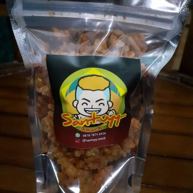 

MAKARONI SANTUYY.. Makaroni Spiral Rasa Pedas 50Gram