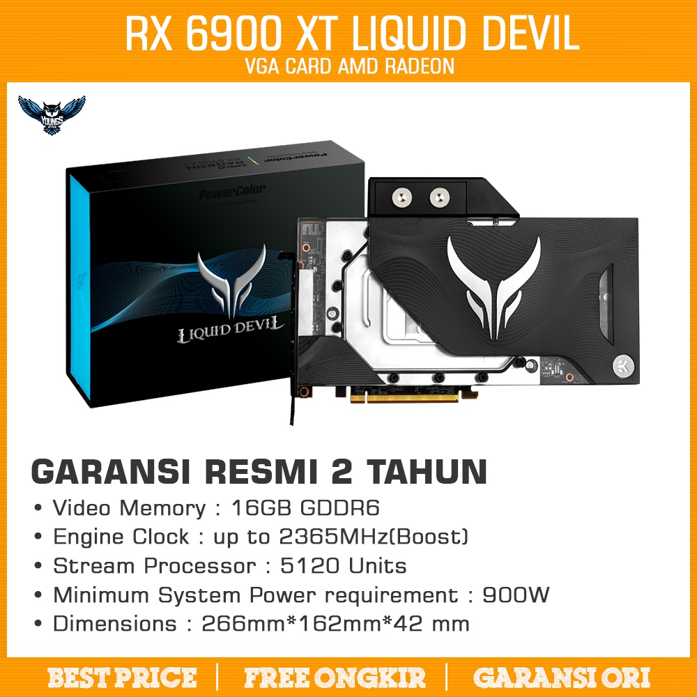 VGA POWERCOLOR RX 6900 XT LIQUID DEVIL 16GB GDDR6 | 6900XT RX6900XT