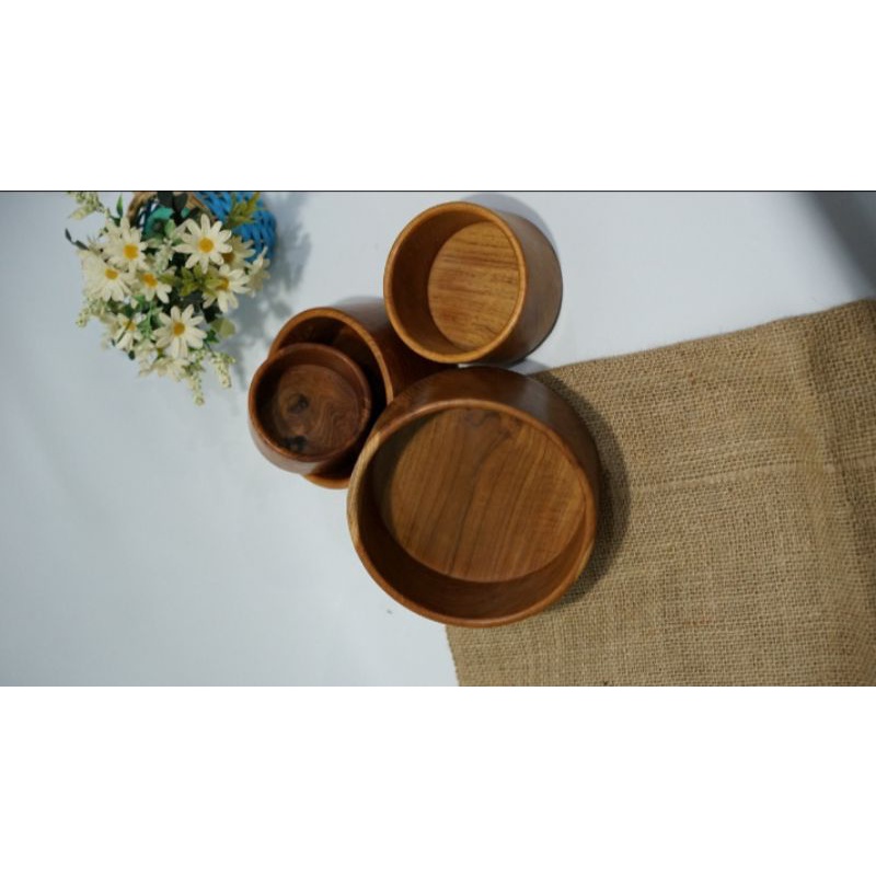 Mangkok Pipa Set Isi 4pcs Diameter Terbesar 15cm