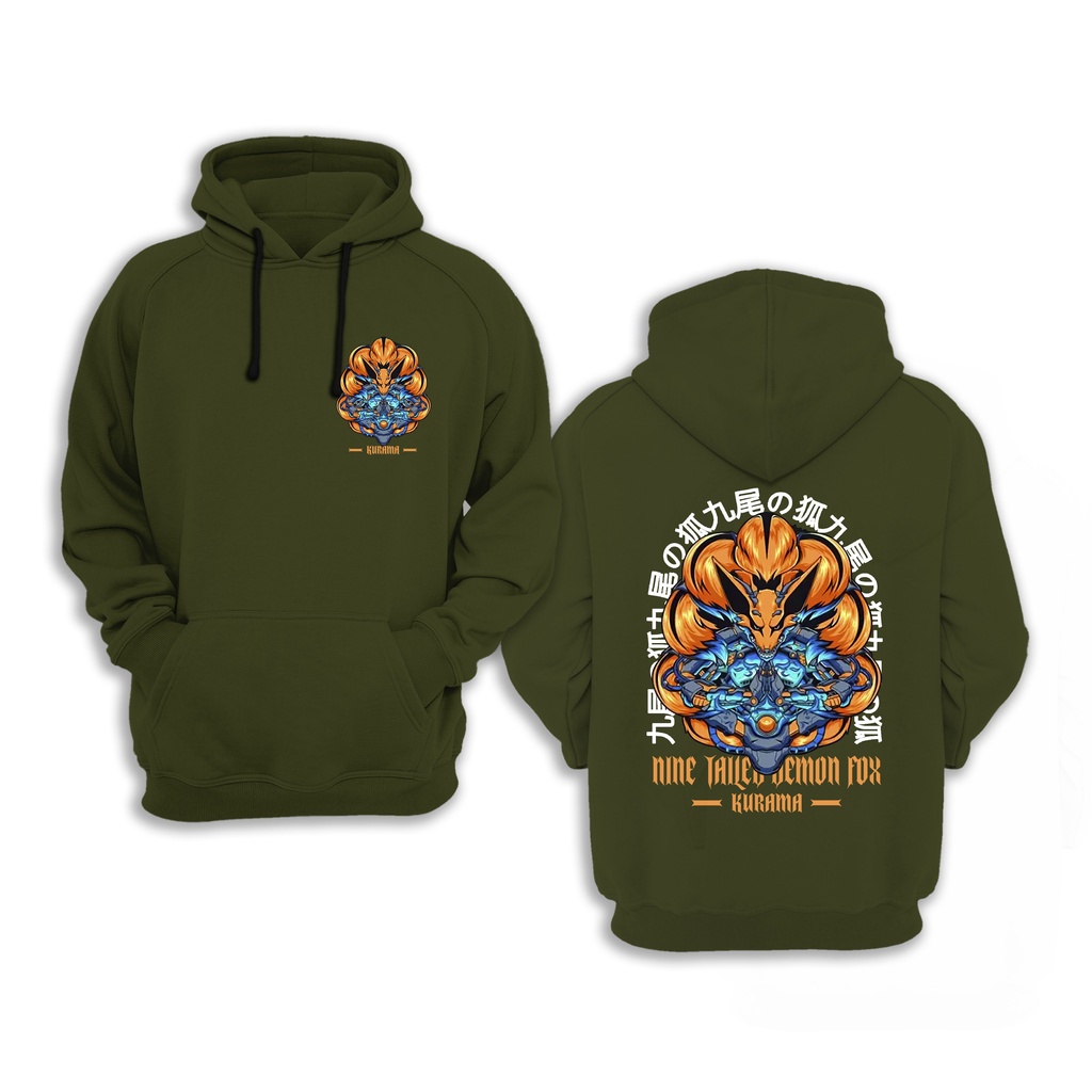 HOODIE ANIME  KURAMA NARUTO UZUMAKI CYBER ORIGINAL PRO X