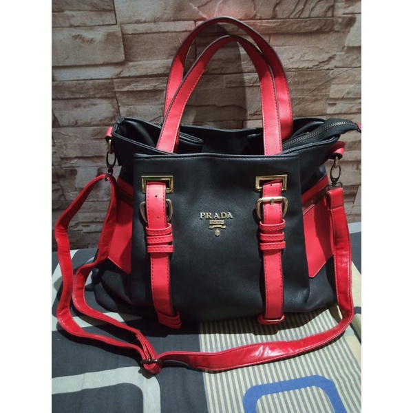 Tas Prada/ prada Milano Preloved/ tas wanita Pl/tas prada