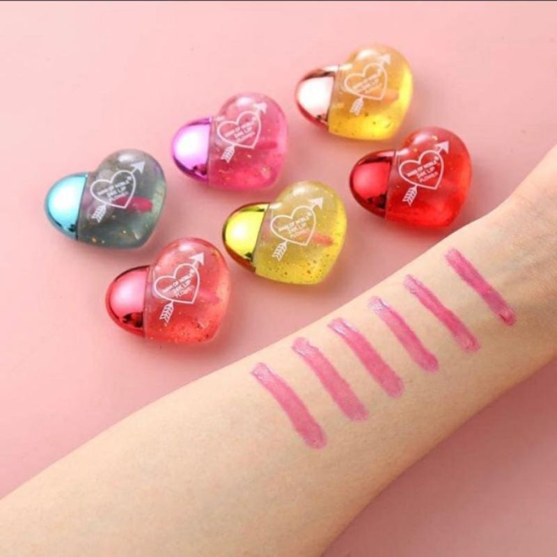 Medan Termurah Lipgloss Love model hati lucu imut