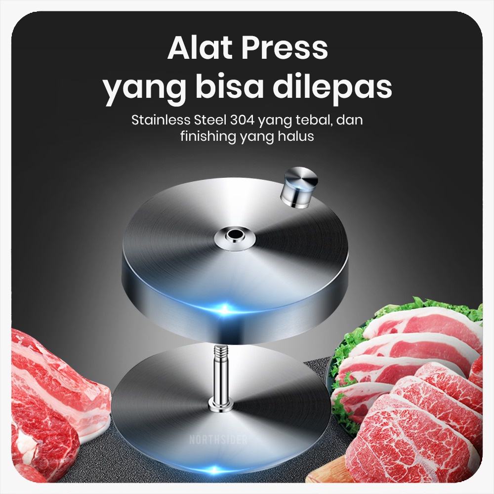 CETAKAN BURGER | HAMBURGER PATTY PRESS STAINLESS STEEL 304 - G20534