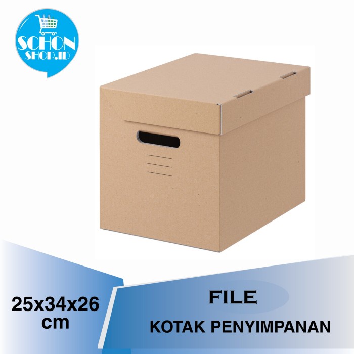 

File-Box- File Box Kardus Kotak Arsip Bahan Tebal Papls 25X34X26Cm -Box-File.