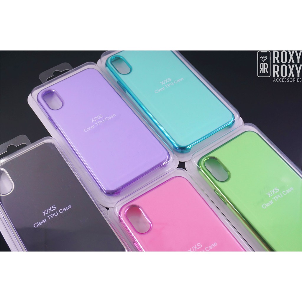 Soft Case TPU Chrome Candy iPhone XR - XS Max (sama ukuran) - X/ XS (sama ukuran)