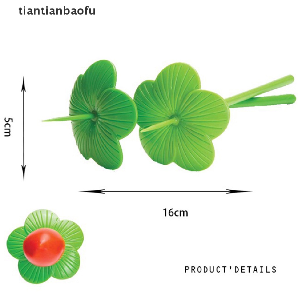 10 Pcs Garpu Buah Bentuk Bunga Untuk Dekorasi Rumah Tangga