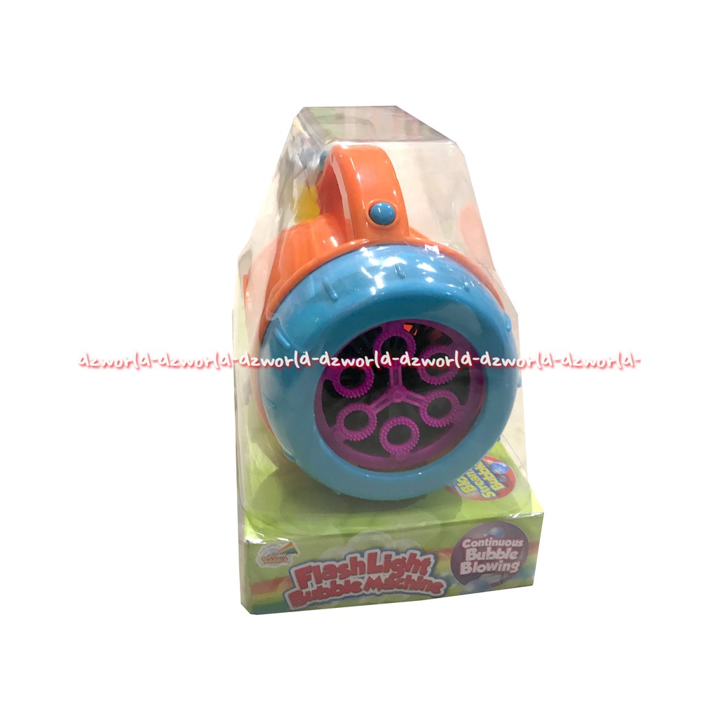 Flashlight Bubble Machine Mainan Balon-Balon Mesin Pembuat Gelembung Sabun