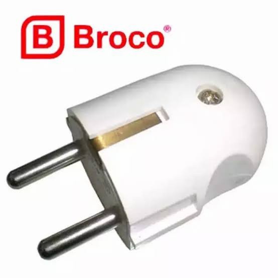 STEKER BROCO ARDE 13330 220V AC PUTIH 16A COLOKAN SNI ORIGINAL