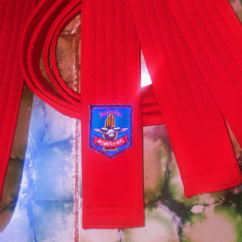 Sabuk Merah Pencak Silat Merpati Putih Tebal