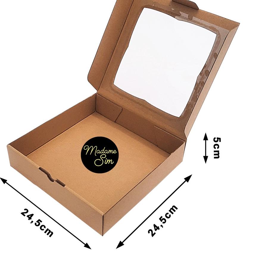 

KOTAK PIZZA - GIFT BOX - DUS BROWNIES 24 x 24 x 5 CM - MS-04 (ISI : 10 PCS)