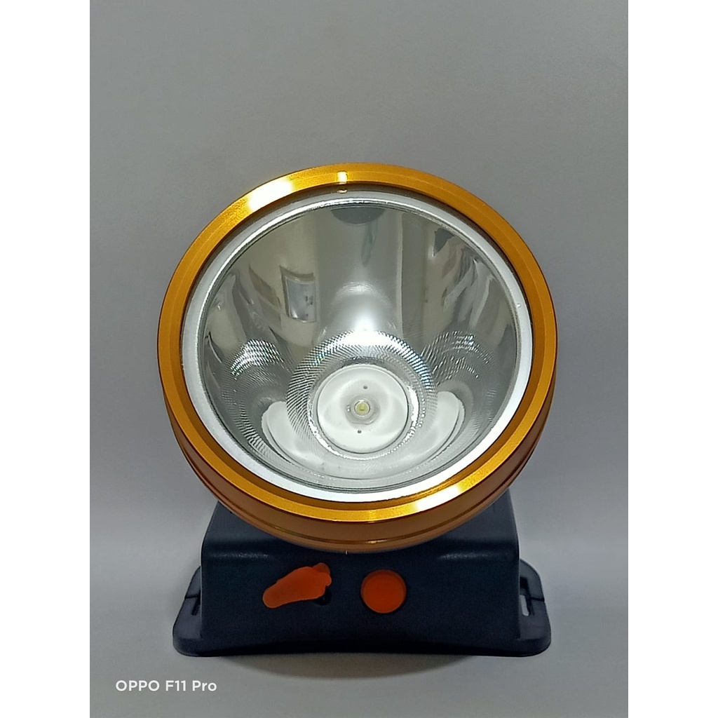 SENTER KEPALA LED CHARGER CAMPING DX 2018 GOLD CAHAYA PUTIH DAN KUNING HEAD LIGHT  HEAD LAMP