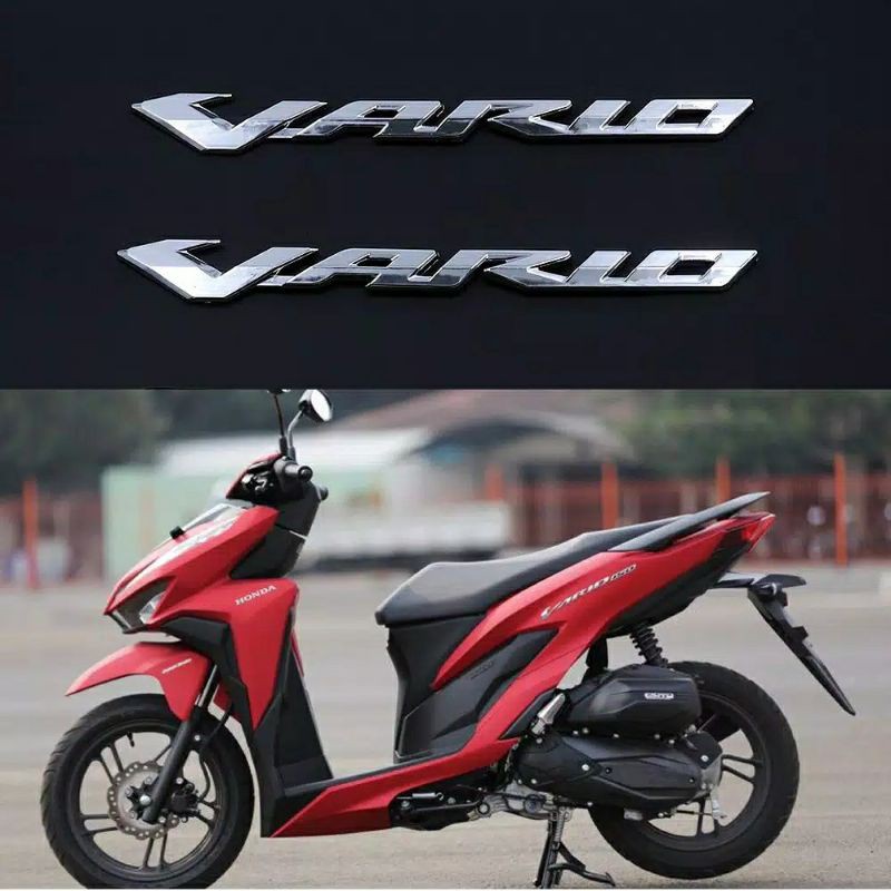 2 pcs 3D emblem honda vario 150 vario 125 chroom