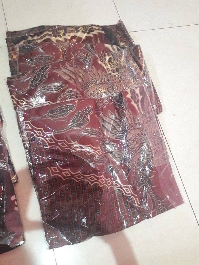 Size M. L. Xl. 2l.3l.4l .. Bswart Batik Hrb026 Kenongo  Hem Pendek Padi Pekalongan M L Xl Batik
