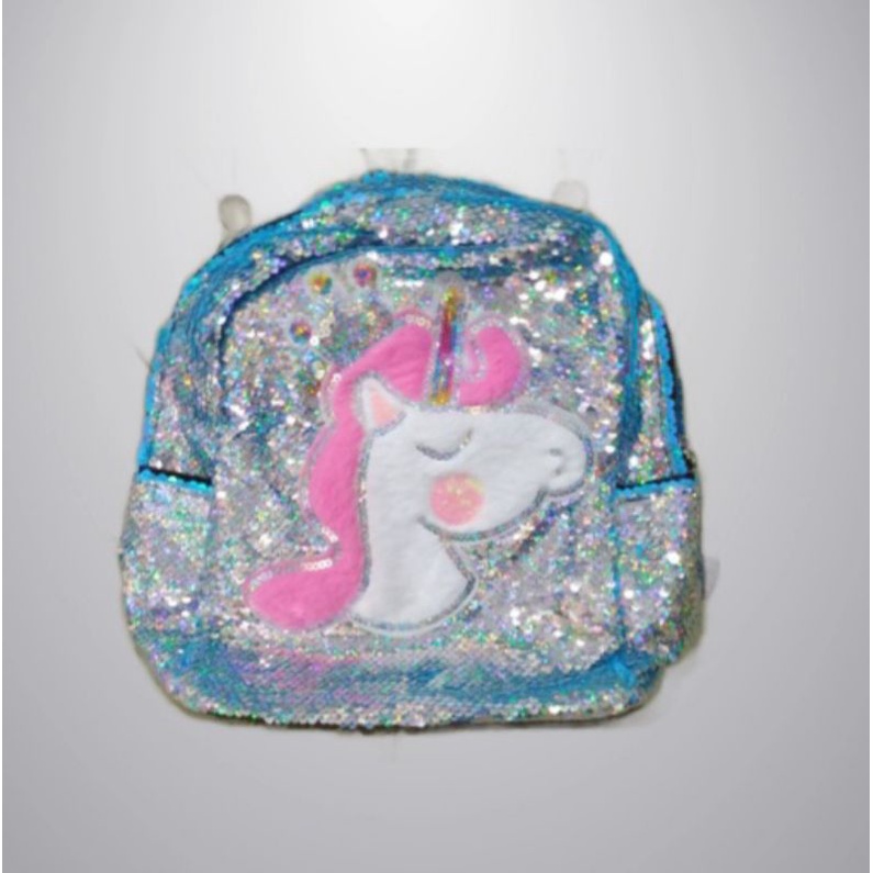 BIG SALE!!! Tas Sekolah Anak Sequin UNICORN  Import - High Quality