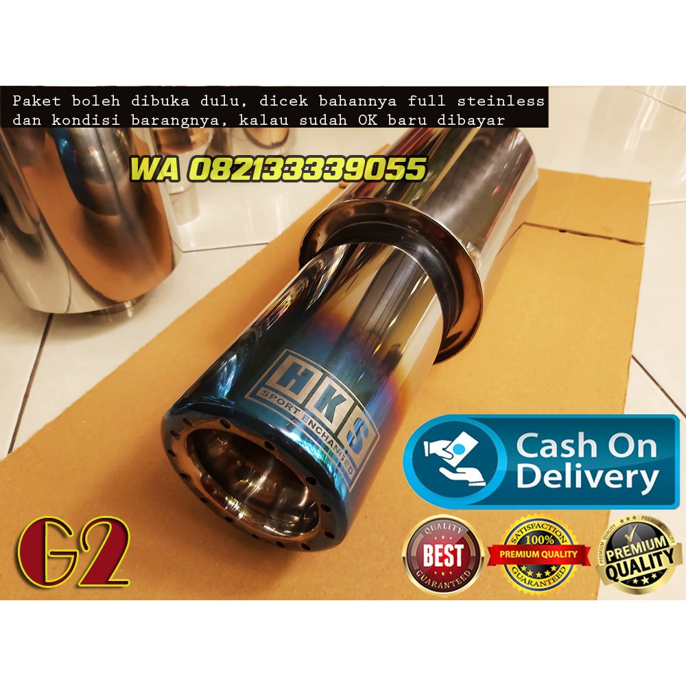 Knalpot Mobil HKS Ngebass BR-V Carry Pick-up Rush Brio XPander Terios Calya Grand Max Innova Avanza 