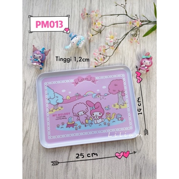 Nampan karakter sanrio kitty PM013 PM012 tray melamin melody kuromi