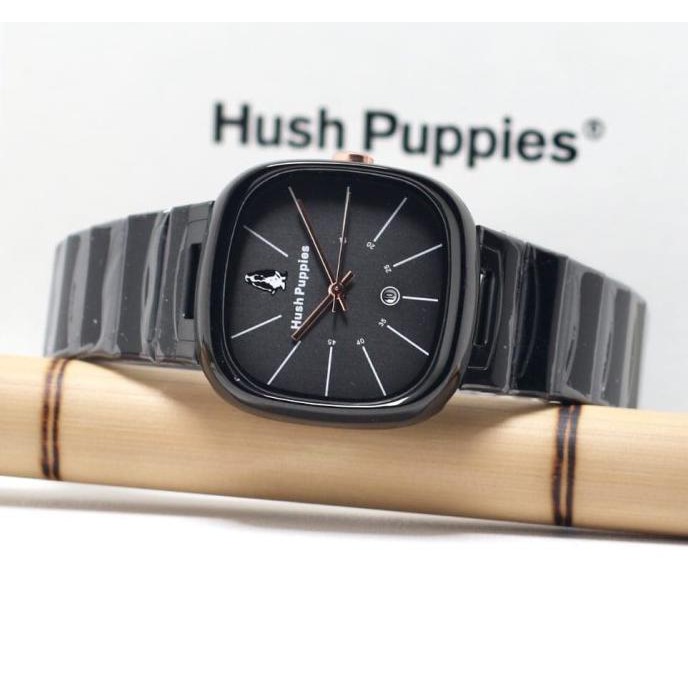 jam tangan HUSH PUPPIES WANITA RECTANGLE BODY KOTAK RANTAI