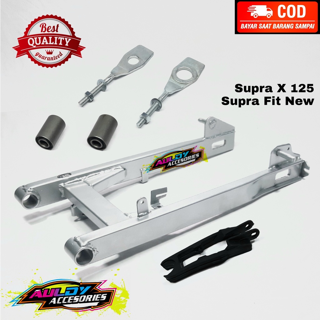 Fork Swing Arm Arem Lengan Ayun Honda Supra X 125 Lama Old Fit New Silver Tebal Full Set Standart Ca