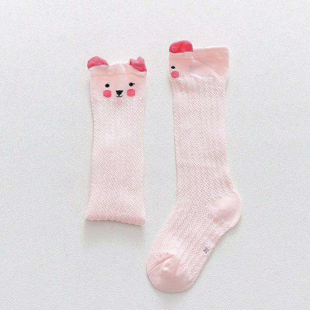 Kaos Kaki Jaring Panjang Karakter Lucu Hewan Anak Bayi Motif Unik Baby Socks Kids Import